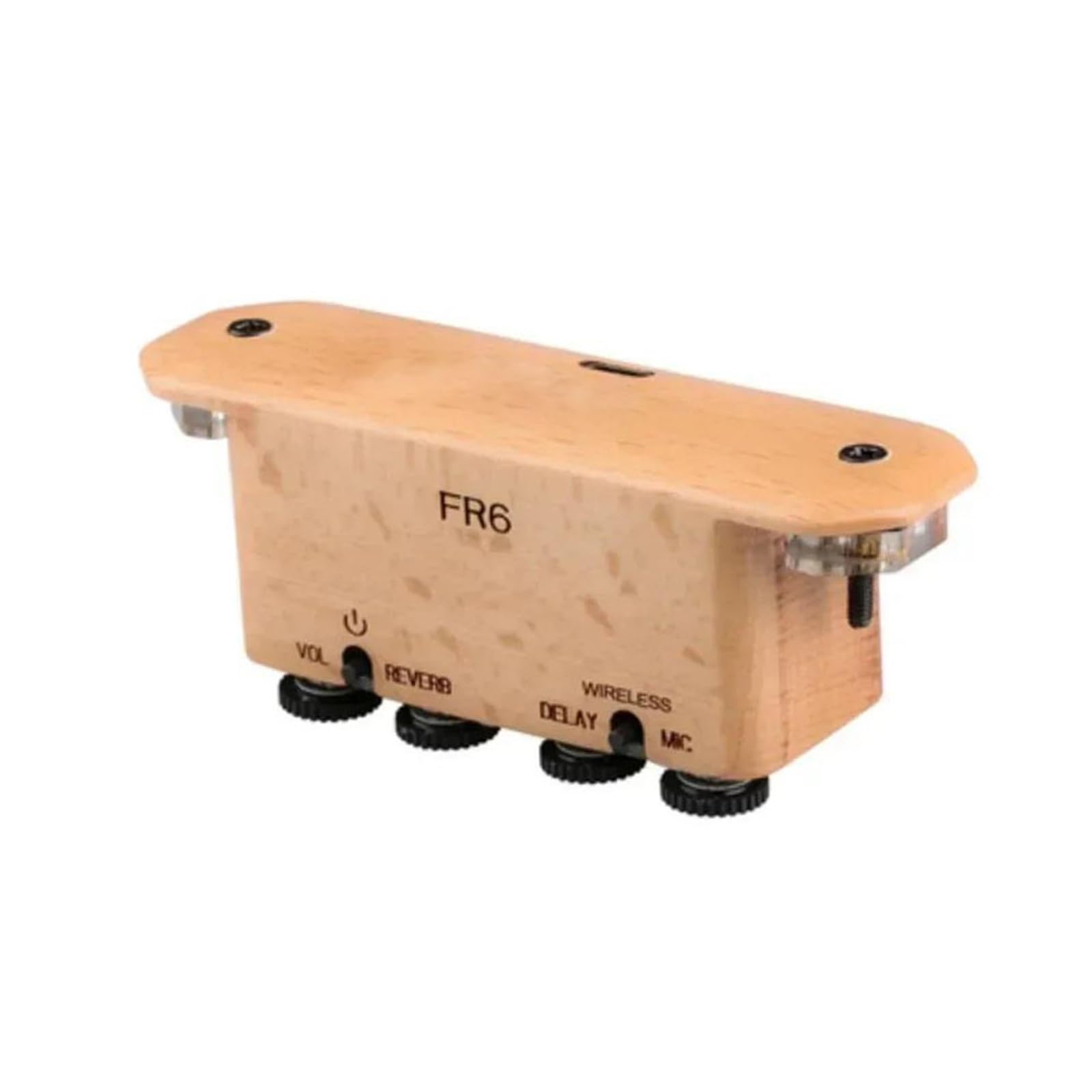 Pickup Per Chitarra Acustica Con Risonanza E Effetti Di Ritardo Di Riverbero FR6 Soundhole Clip-on Parti Di Pickup Ricaricabili