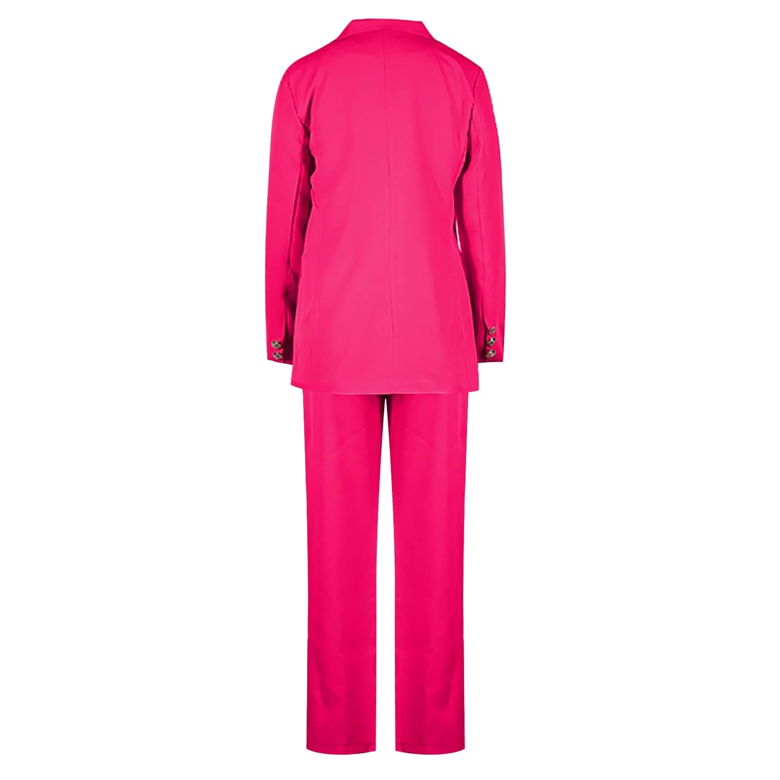 Traje Tailleur Mujer - Mono Vestidos Casual Mujer 2 Piezas, Chaqueta de Manga Larga Solapa y Pantalones, Trabajo Otoño Invierno Vestido de Mujer Vestido de Negocios