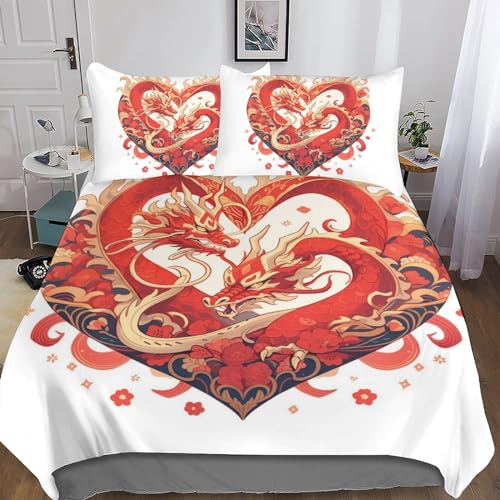 Housses de couette luxe déco chambre literie double fermeture - 5