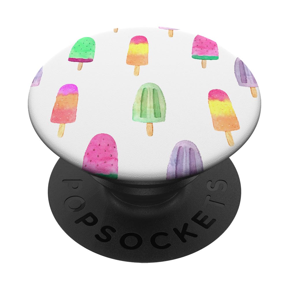 SUMMER BEACH TROPICAL PHONE GRIP - POPSICLE ICE CREAM PopSockets PopGrip: Swappable Grip for Phones & Tablets PopSockets Standard PopGrip