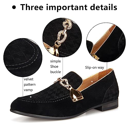 Meijiana Men's Fashion Classic Faux Leather Loafers and Weeding Dress Shoes for Men2
