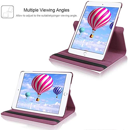 Image of 360 Degree Rotating PU Leather Smart FILP [Auto /Sleep Wake] Case Cover for Apple iPad 2 / iPad 3 / iPad 4 (Model: A1460, A1459, A1458, A1416, A1430, A1403, A1397, A1396, A1395) (Purple)