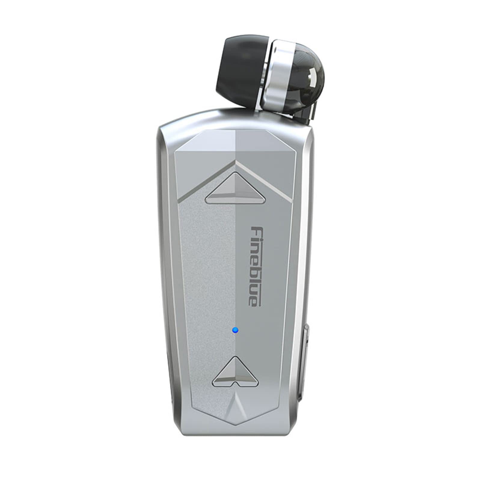 Docooler F520 Auricolare Wireless Business BT5.3, Cuffia Stereo Con Microfono, In-Ear Retrattile Vivavoce, Driver Sportivo Con Clip Telescopica