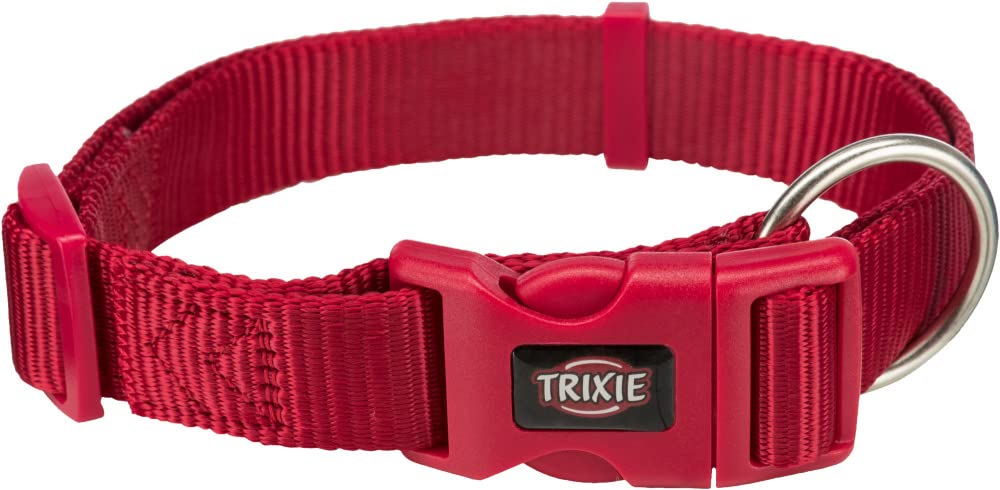 Trixie: - Premium Collar | Adjustable Nylon Dog Collar with Plastic Buckle for Closure | Durable and Tear Proof, Useful in Basic Training of Your Dog - 40-65cm/25mm, L-XL, Red (B09MNCS3GN) Amazon Price History, Amazon Price Tracker
