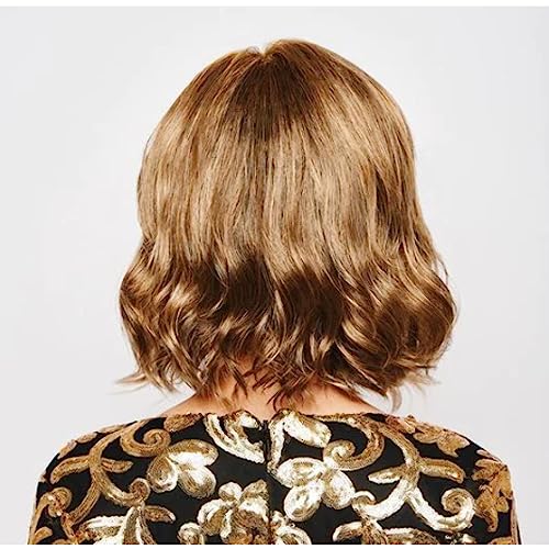 Soft And Subtle Wig Petite Avg Cap Color Gl10-12 Sunlit Chestnut - Gabor Wigs 10.25" Wavy Blunt Bob Synthetic Lace Front Monofilament Part Shoulder Length Soft Shades Eg-Sftspa #TOP4