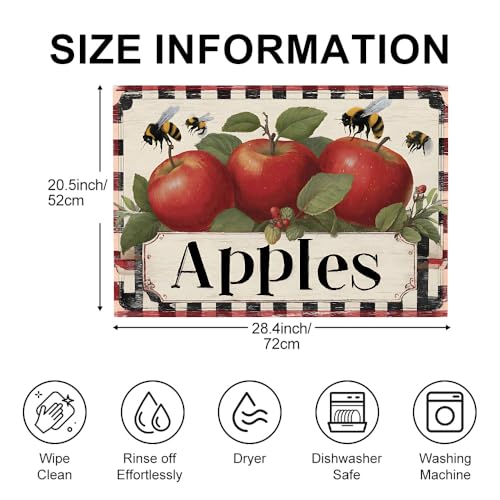 Image of Apple Bee Stove Top Covers for Electric Stove, 28.4x20.5 in