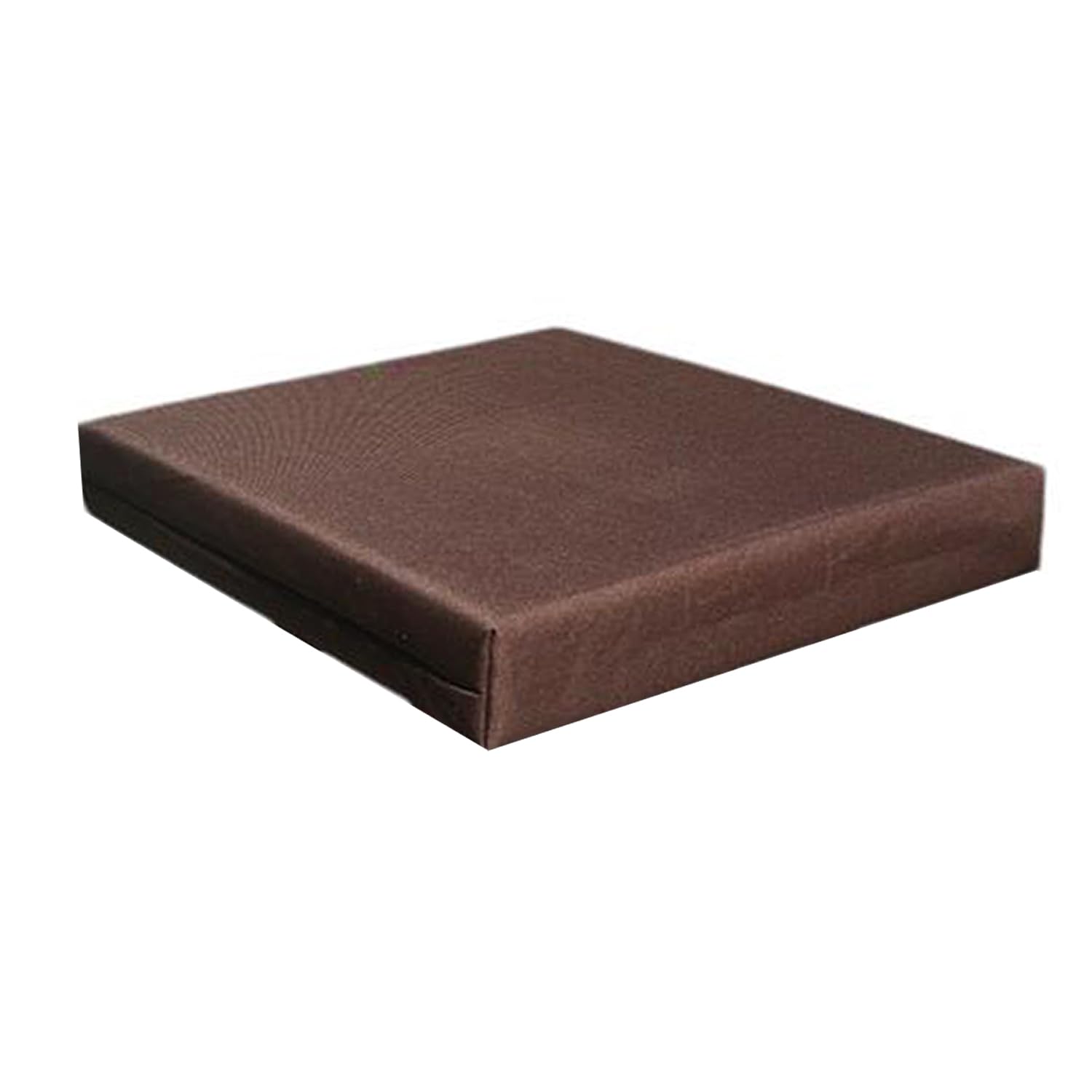 Brillars 4cm Thick Garden Rattan Furniture Seat Pad Waterproof Outdoor Indoor Foam Filled Cushion Water Resistant With Removable Fabric Zipper Cover (Brown, 45 x 45cm / 18" x 18")