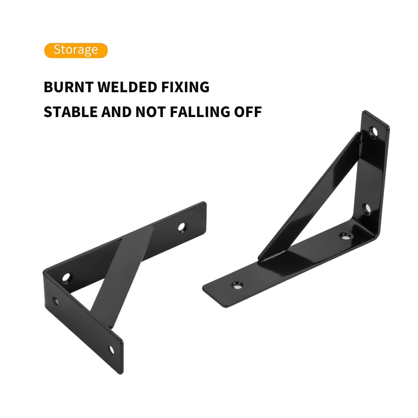 4 Pcs Heavy Duty Shelf Brackets - Image 4
