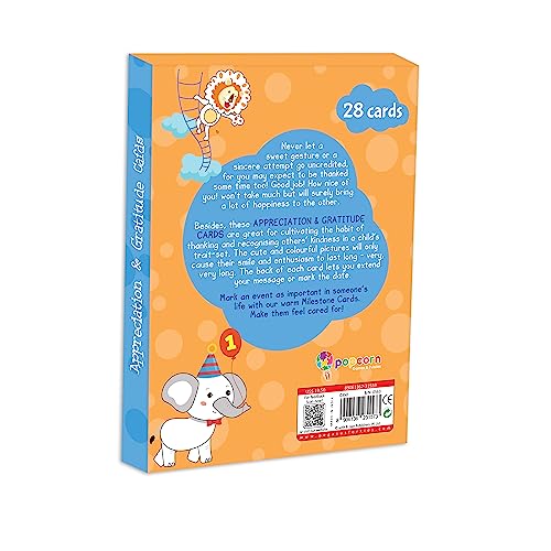Image of Popcorn Games & Puzzles 28 Appreciation and Gratitude Cards for Kids and Adult | Express Your Inner Gratitude and Heartfelt Messages