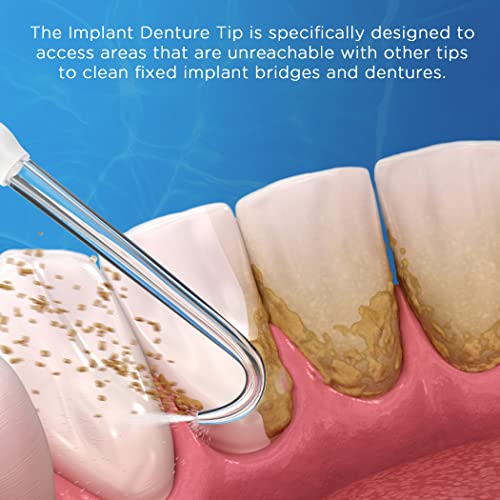 Image of Replacement Tips for Waterpik Water Flosser (6 Implant Denture Tips)