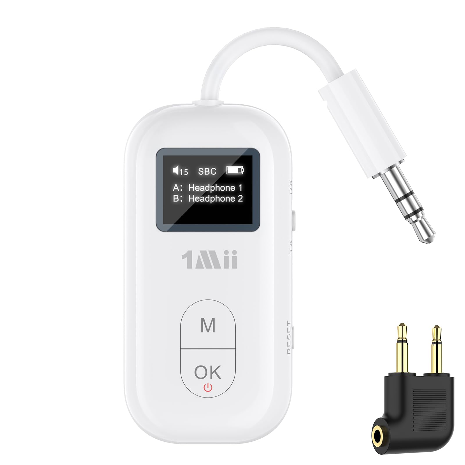 1Mii SafeFly Pro Flugzeug Bluetooth Adapter für AirPods kabellose Kopfhörer