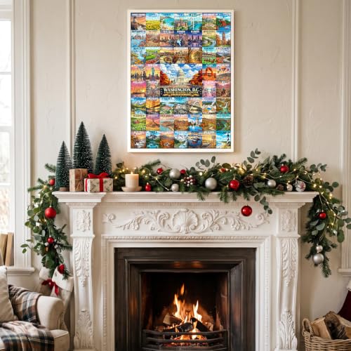 50 States & Washington, D.C. Puzzle Advent Calendar 2026 Adult, United States Advent Calendar Puzzles for Adults, Advent Puzzles 1000 Pieces Christmas Countdown Gifts for Family Friends - image 6