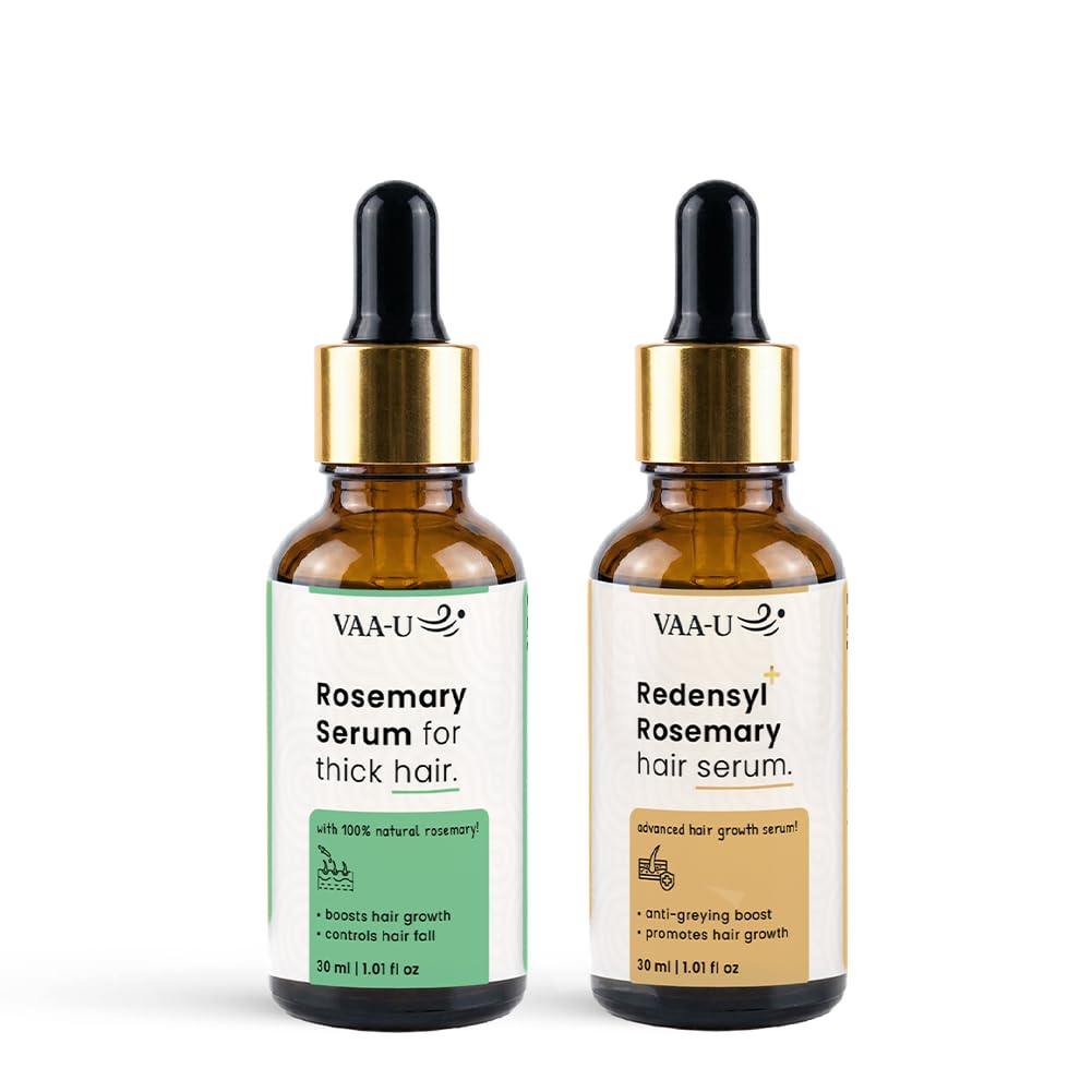 Hair Growth Serum with 3% Redensyl (30ml) & Rosemary Hair Serum (30ml) | Dual Serum Pack | Lightweight Formula | Non Sticky | Scalp Nourishment | Daily Hair Care | Fast Absorbing-image-37