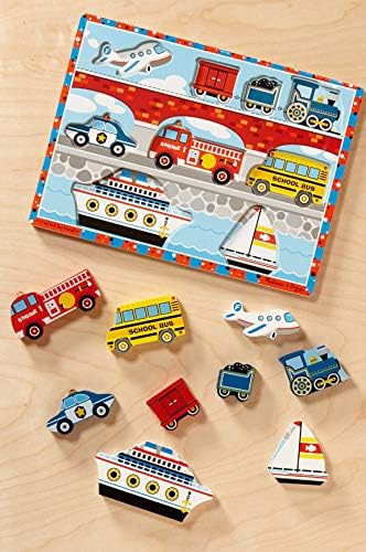 Fresh Start チャンキーパズル 6ピース 12インチ x 9インチ - 乗り物