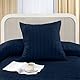 Utopia Bedding Seersucker Bettwäsche 135x200 Set - Mikrofaser Polyester Bettbezug 135x200 cm + 1 Kissenbezug 80x80 cm - Marineblau