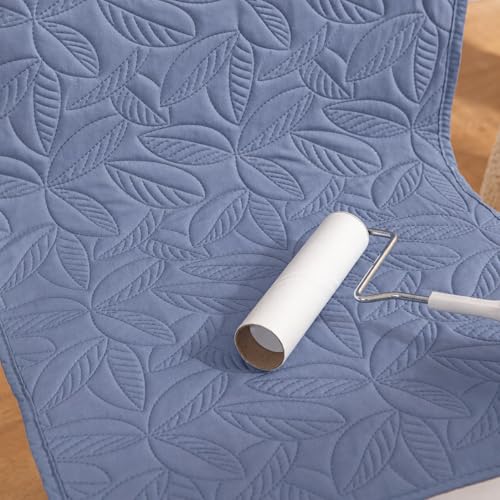 Image of HOMETHREADS Non-Slip Chair Cover-Universal Fit for Kitchen & Dining Chairs-Cushioned Comfort - Stylish Machine Washable Seat Cover -145x45Cm (Blue, Pack of 1)