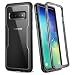 YOUMAKER Case for Galaxy S10, Crystal Clear Heavy Duty Protection Full Body Shockproof Slim Fit Without Built-in Screen Protector Cover for Samsung Galaxy S10 6.1 inch (2019) - Black