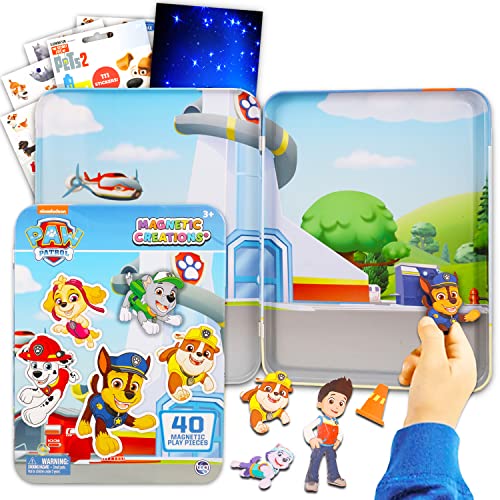 Paw Patrol Magnetic Creations Toy - Bundle With 40 Paw Patrol Magnetic Play Pieces Plus Stickers And More For Kids, Toddlers | Paw Patrol Play Set #TOP24