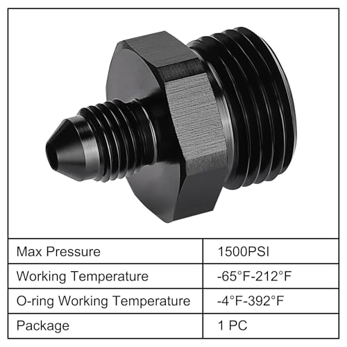 Image of EVIL ENERGY 3AN Flare to AN8 ORB Male O-Ring Fitting Adapter