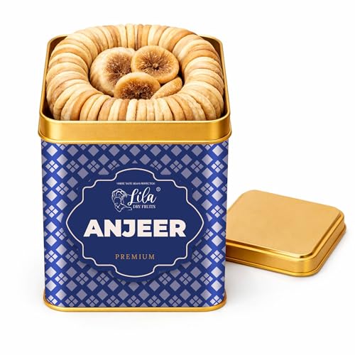 Image of LILA DRY FRUITS Dried Anjeer 275 Grams Afghani Figs Rich in Fiber Calcium Iron Natural Sweet | Dry Fig for Snacking Cooking Healthy Diet Energy Nutritious Fruit Perfect for Gifting