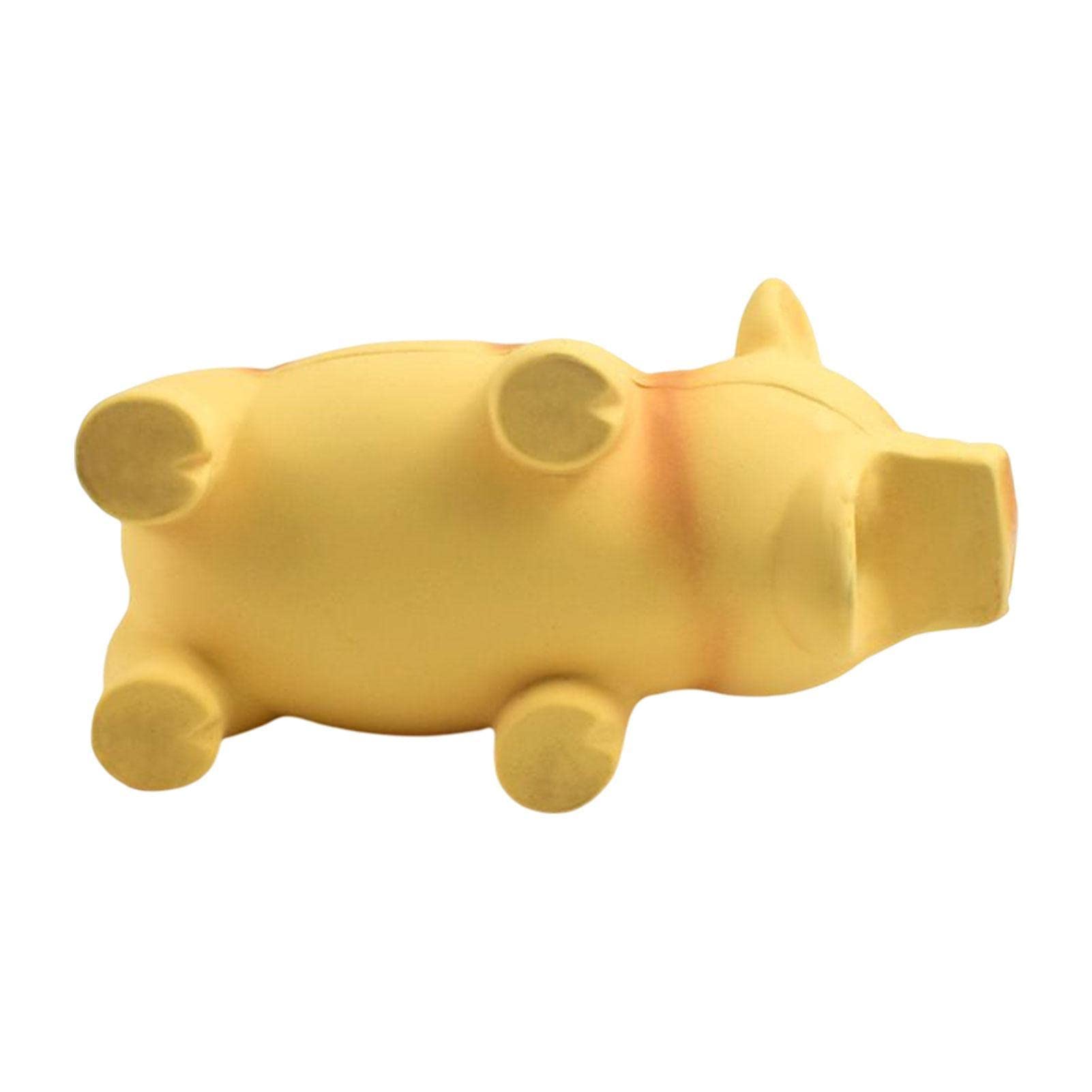 Giocattolo Per Cani A Forma Di Bottiglia In Gomma Naturale, Con Squittio E Palla Interna – Resistente, Ideale Per Cuccioli E Cani Piccoli/medi (giallo)