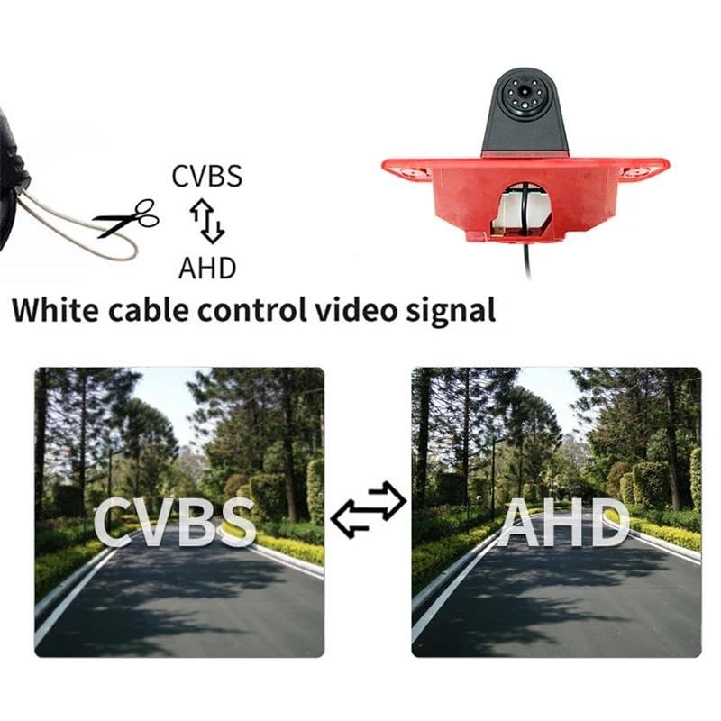 Caméra de recul Jumpy Citroën AHD HD avec feu stop intégré et vision nocturne étanche - 4