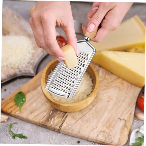 Rallador de Cocina Acero Inoxidable con Mango de Madera miniatura 7