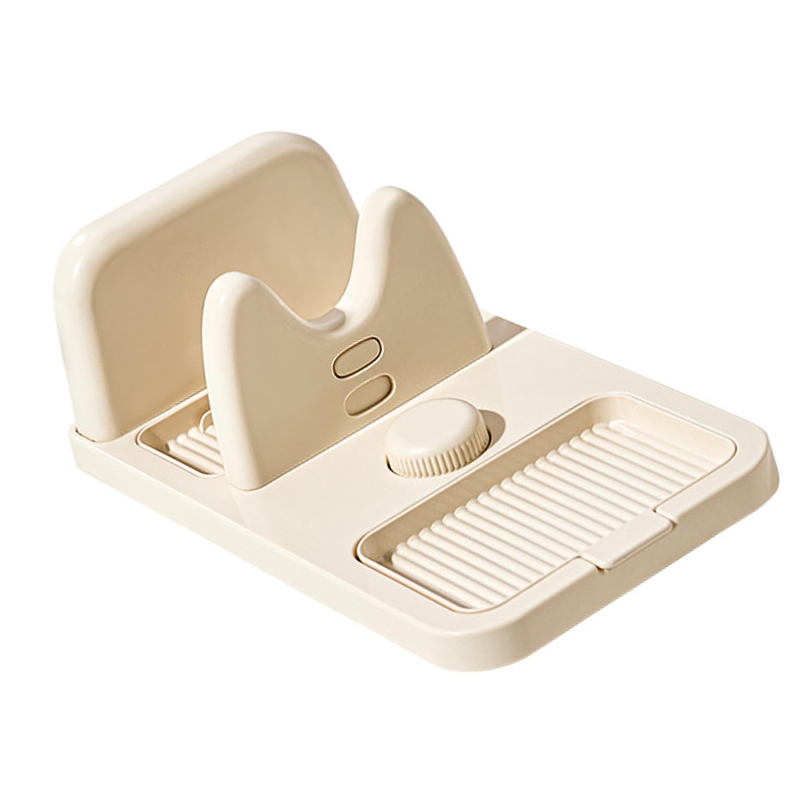 SHINLHUA Stove Side Lid Rest with Spoon Holder, Integrated ABS Cooking Station Helps Manage Drips and Keep Countertops Tidier During Meal Prep Cookware Lid Holder Spoon Rest Spatula Stand Stove Side