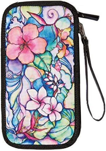 Amazon Colleen Wilcox 正規代理店 マルチポーチ ポーチ 通帳カバー パスポートケース 母子手帳ケース プレゼント 出産祝い ハワイ ハワイアン 通帳ケース パスポート 海外 お洒落 ハイビスカス サーフィン 海 柄 ビーチ サーフ ビーチカジュアル レディース