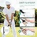 Hibijou Retractable Golf Swing Trainer with Click Feedback, Grip Trainer & Arm Band for Right-Handed Golfers, Portable Tempo & Strength Training Aid for Indoor Outdoor Practice and Warm-Up