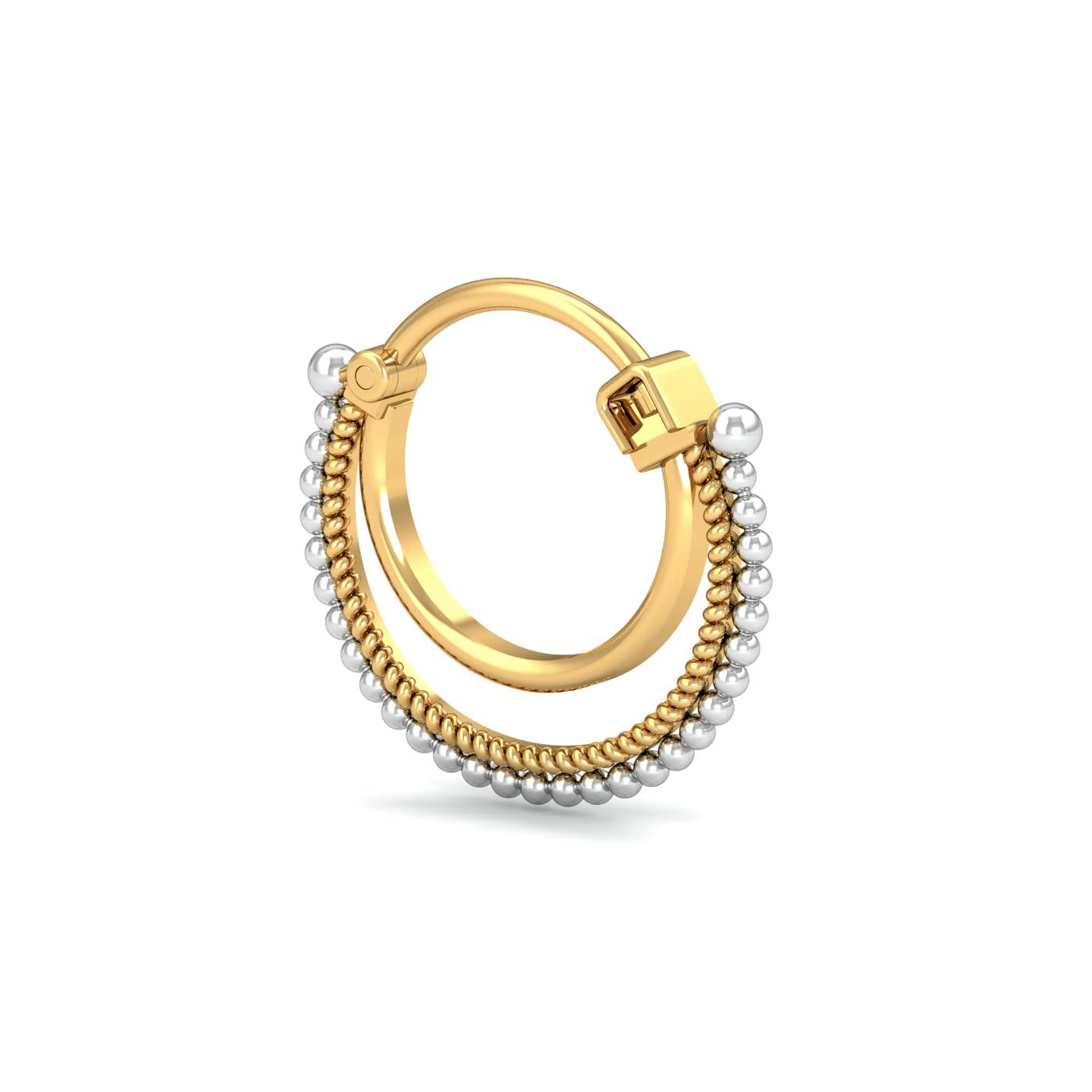 KuberBox 14K Yellow Gold Poorv Septum Nose Ring for Women (Piercing Required) (B0BNQPY7DD) Amazon Price History, Amazon Price Tracker