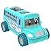 WZRYBHSD Modell-Schulbus-Spielzeug für Kinder, Simulationsbus-Modell, gelbes Spielzeugfahrzeug mit langer Nase für Kleinkinder mit Lichtern und Musik, batteriebetriebener Bump and Go-Action-LKW-Spielz