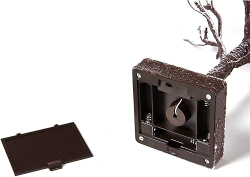 Miniatura 5 de Fudios Árbol de Navidad iluminado con polvo de nieve con temporizador funciona con pilas decoración del hogar de 18 pulgadas mesa artificial