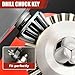 3 Models 2-in-1 Drill Chuck Ratchet Wrench, Drill Press Chuck Key - Universal Replacement Tool for Electric Drills & Power Tools with Extended Arm for Added Torque (All Size)