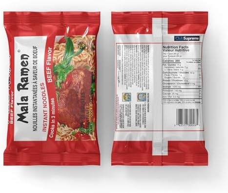 Mala Ramen Instant Noodle - Beef Noodles 85G (Case Of 24) 2.04 Kg - Cooks In 3 Minutes — view 9