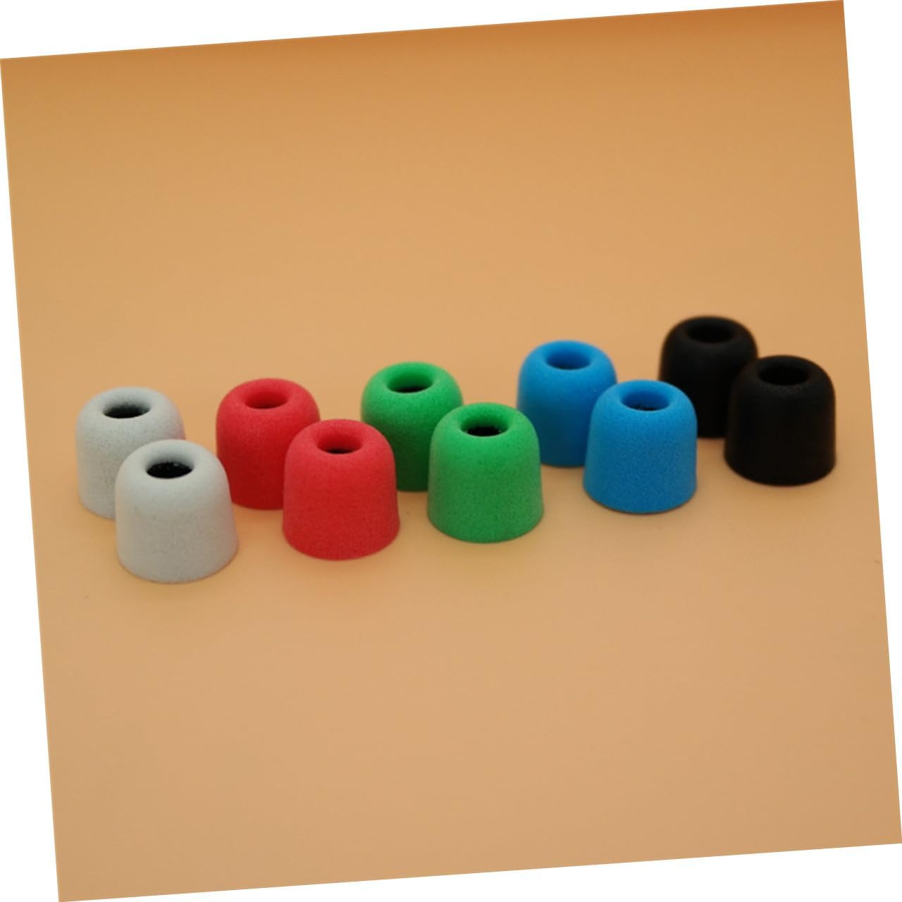 Sosoport 4pcs Memory Foam Earbud Tips Replacement Noise Reducing Eartips for Secure Fit Compatible with Nozzles for Workouts and Daily Use Black