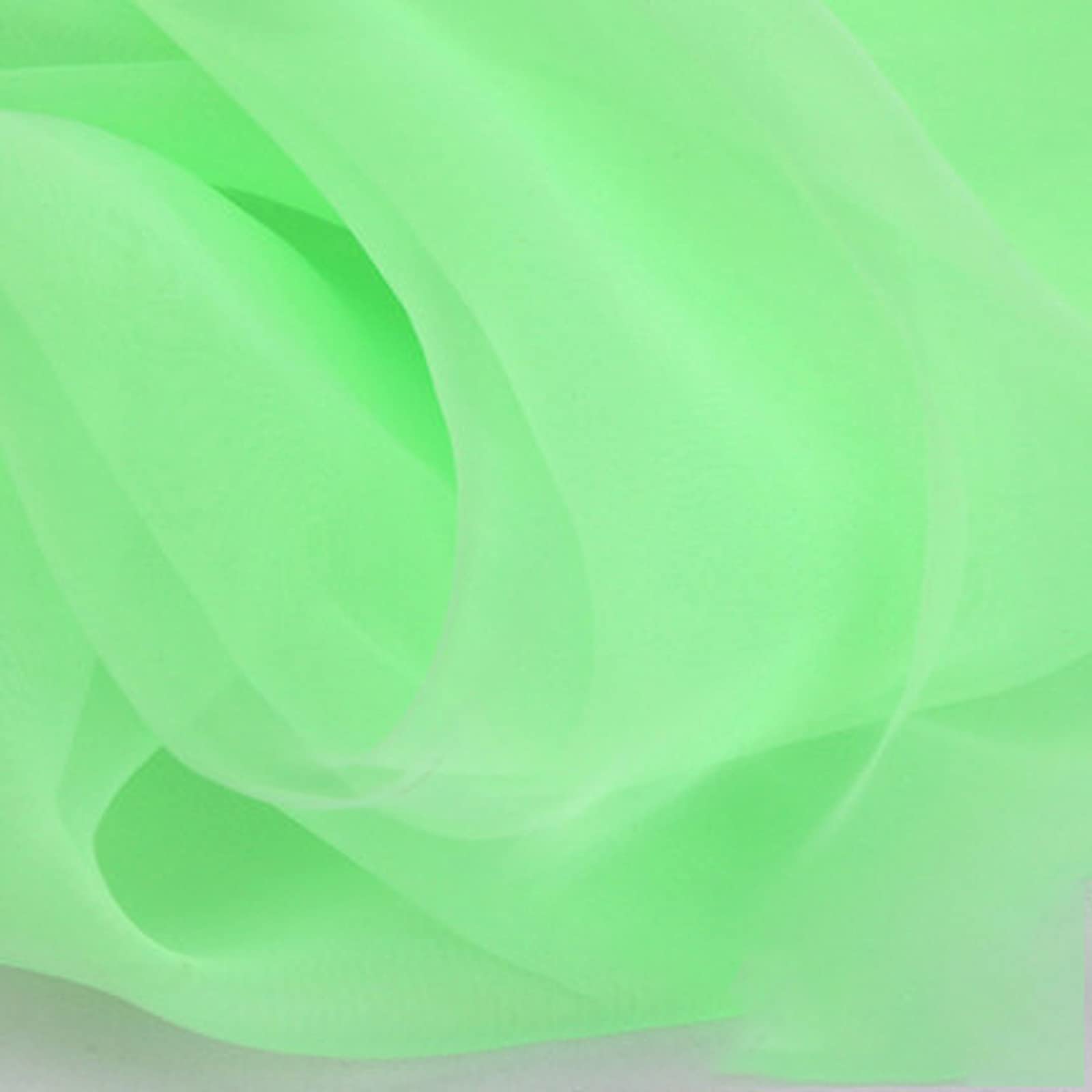 150 cm Breit Organza Stoff Tüll Stoff Transparente Rolle Organza Sheer Stoff Eleganter Dekorativer Stoff für Hochzeitsstuhl Tischdekoration Party DIY Crafts(Hellgrün)(Size:1.5 * 15m)