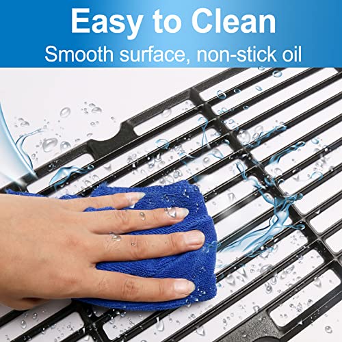 Utheer Grill Grates fit Oklahoma Joe's Longhorn Comb Charcoal/Gas Smoke 12201767,14201767, Oklahoma Joe's Longhorn 18202083,16202046,15202029, for Grill Or Smoker Sides, Heavy Duty Cast Iron, 2 Pcs - Image 4