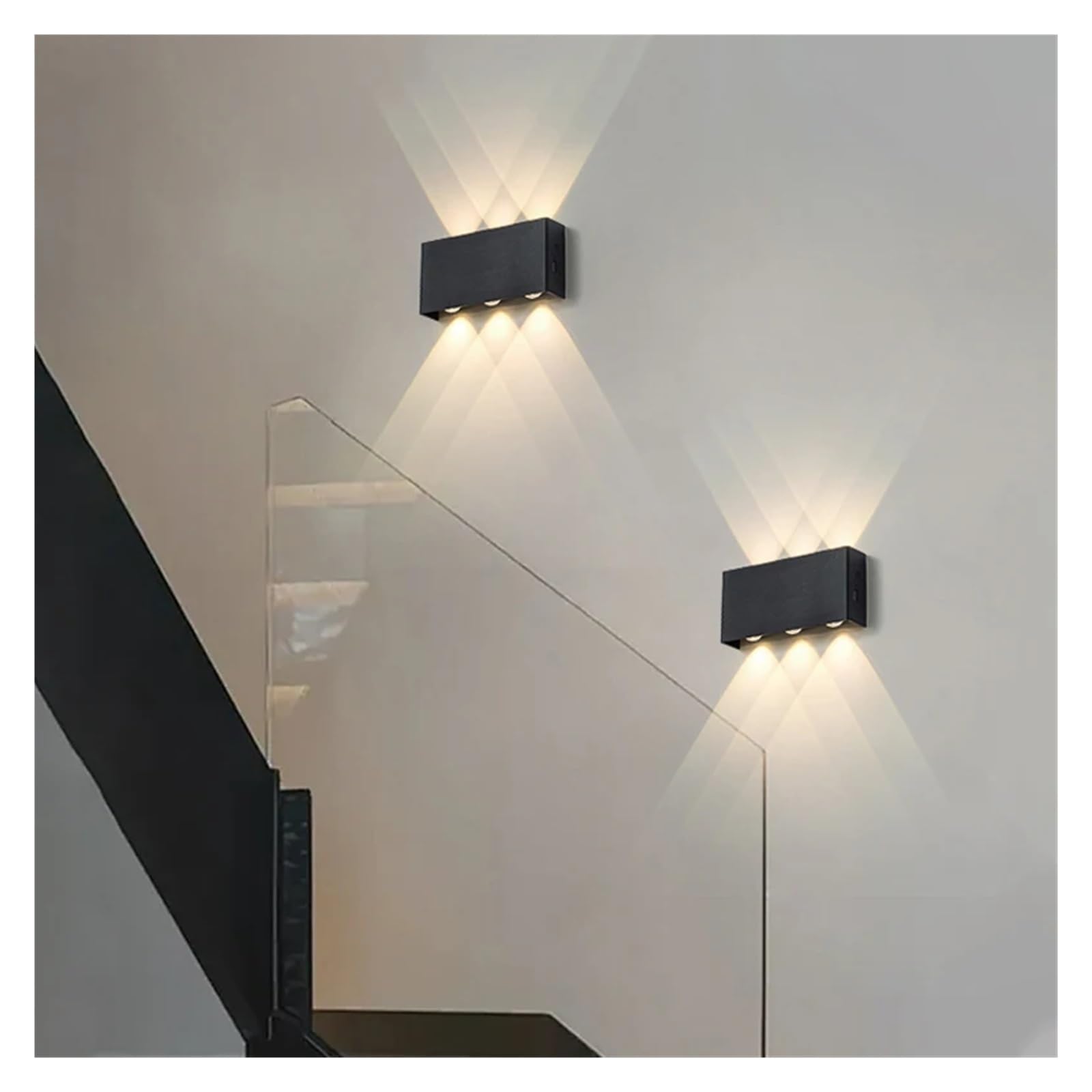 Minimalistyczna lampa ścienna LED z funkcją ładowania, 4000 mAh, dotykowa, trójkolorowa, bezprzewodowa, do dekoracji wnętrz, lampka nocna, korytarz, sypialnia(WA806B-White)