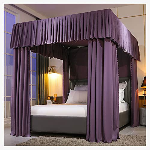 Moustiquaire de lit king size 1,8x2,2m avec support d'ombrage de couleur f - 4