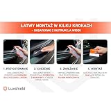 Luxshield folia ochronna na krawędź załadunkową kompatybilny z Peugeot Rifter I 2018-2026 - ochrona przed zarysowaniami, folia ochronna na lakier - przezroczysty błyszczący