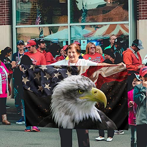 Dgfhk American Eagle Flag 3X5 Double Sided Freedom Flag Usa Memorial Day 4Th July Independence Day 9/11 Flag Durable Fade 3X5 Ft #TOP5