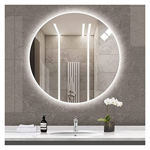 Miroir de courtoisie rond LED étanche lumière chaude 3200K