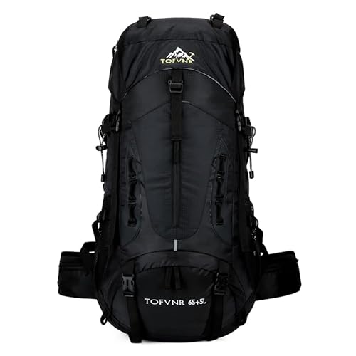 Zaino Trekking 70L Impermeabile con Copertura Antipioggia