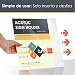 KELLER Soporte Acrílico A4 (6 UNIDADES) Expositor Sobremesa Inclinado para Mostrar y...