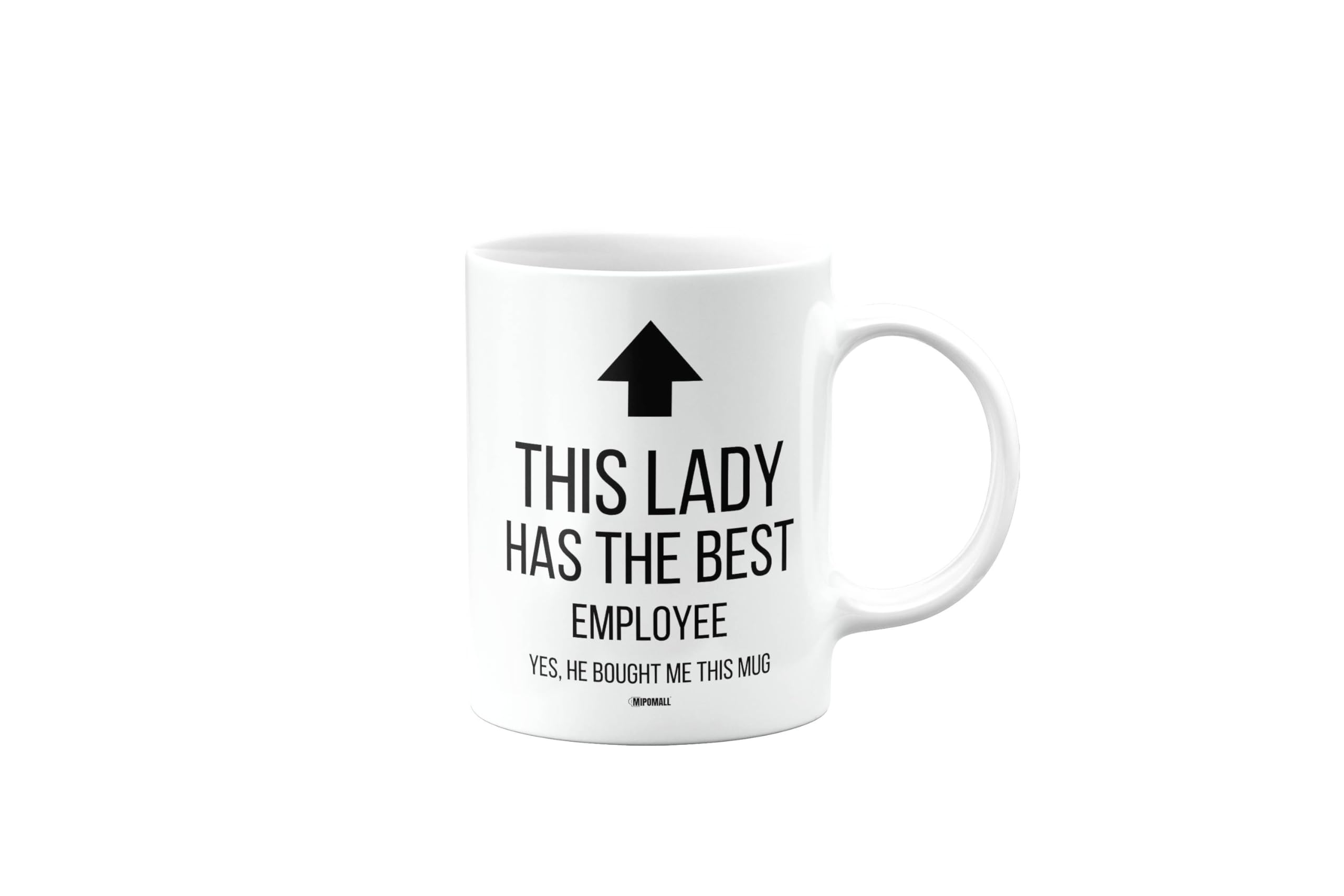 MIPOMALL This Lady has The Best Employee Mug, Funny, Joke, Silly, Gag, Birthday Gifts for Men or Women, Secret Santa, Presents for Christmas, Cup, mm-CA_251_52 — image 1