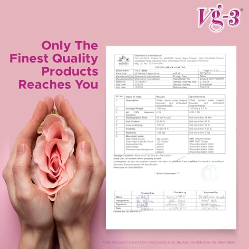 DHARMANI`S INTERNATIONAL Vg3 Tablets For women - 24 Tabs - Image 6