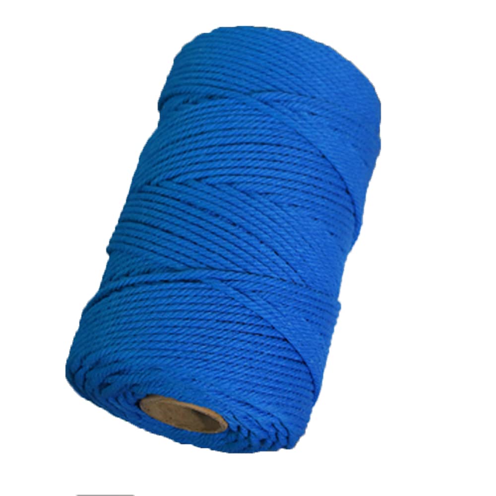 4mm Color Macrame Cotton Cord 109 Yards Macrame Rope Peacock Blue Cotton Rope Craft String for Plant Hangers,Wall Hanging,Coaster,Wedding Decor