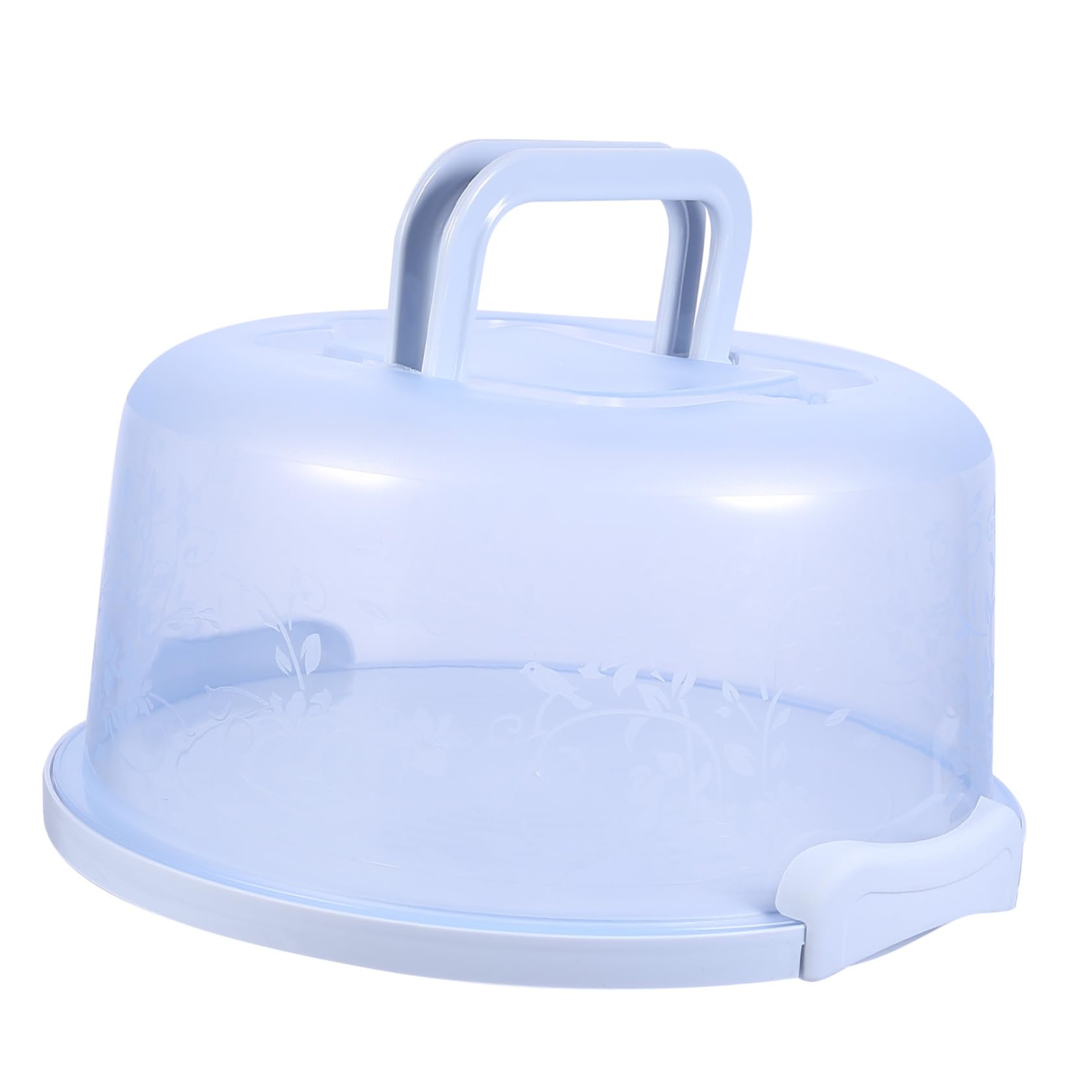 TIDTALEO Handheld Cake Holder Portable Round Cupcake Carrier with Locking Lid Cake Packaging Box Non Slip Base Design for Birthday Wedding and Events