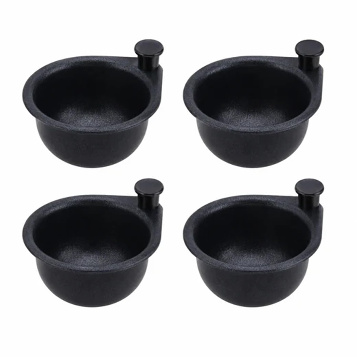 Cooks Professional Set of 4 Spare Egg Cups | Stylish Black Non-Stick Egg Poaching Inserts for Egg Poacher Pan | 4 Pack